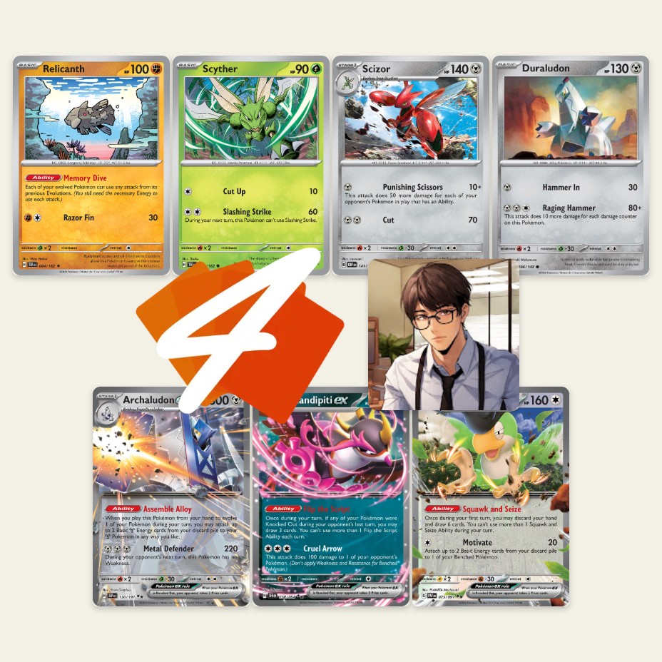 [PTCG Live] Archaludon/Rocky Helmet Decklist + Gameplay